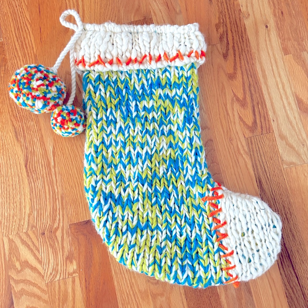 Anthropologie knit stocking